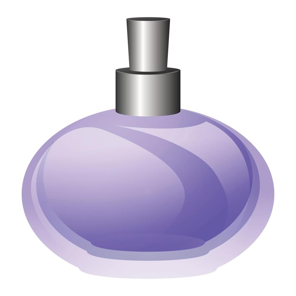 Odor perfume icon, cartoon style vector