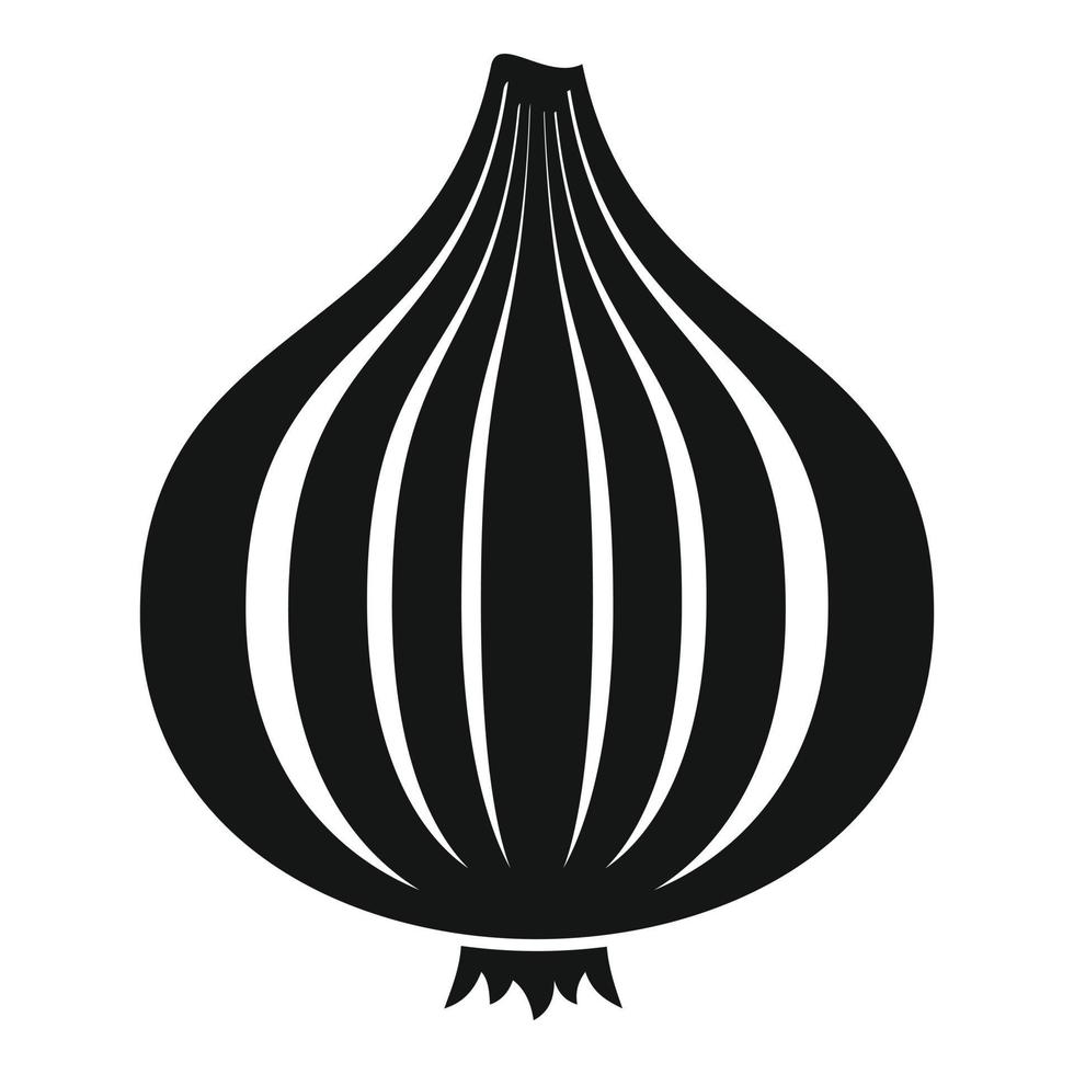 Food onion icon, simple style vector