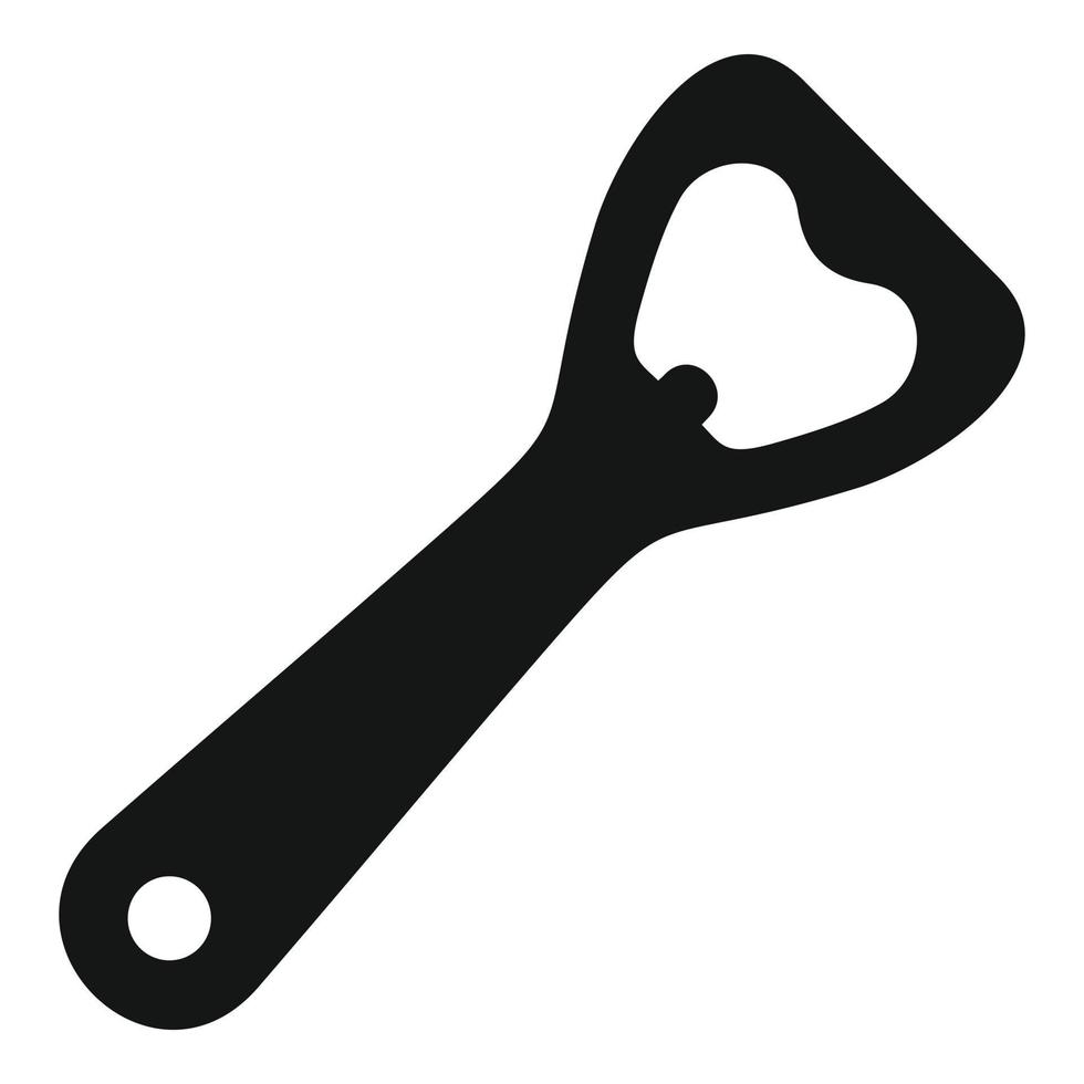 Gift bottle-opener icon, simple style vector