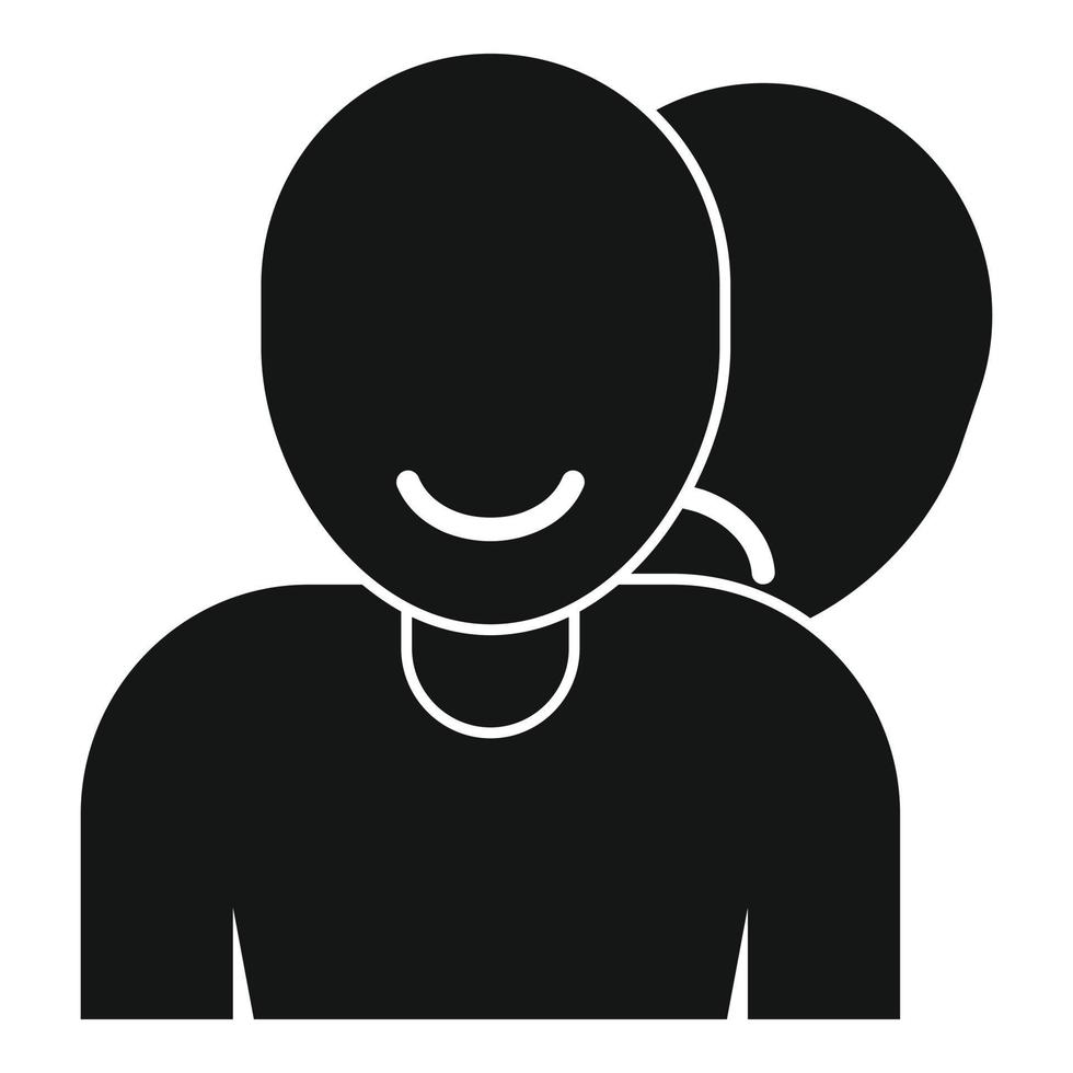 Health bipolar disorder icon, simple style vector