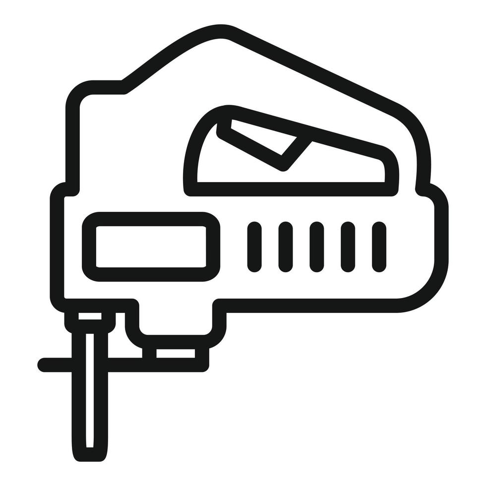 icono de rompecabezas eléctrico, estilo de esquema vector