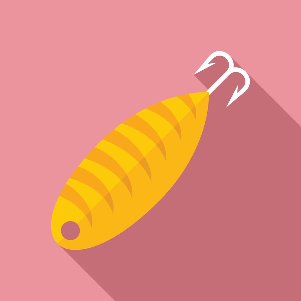 Fish bait extreme icon, flat style vector