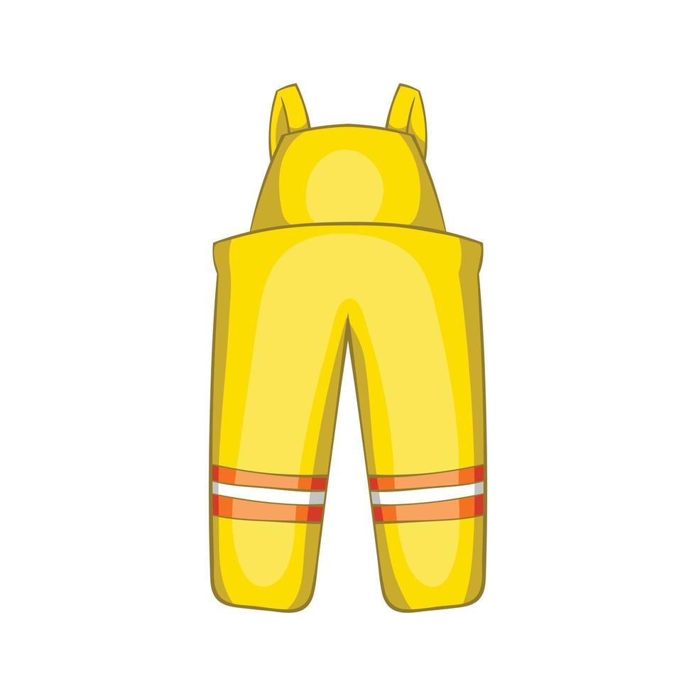 Firefighter costume icon, cartoon style vector