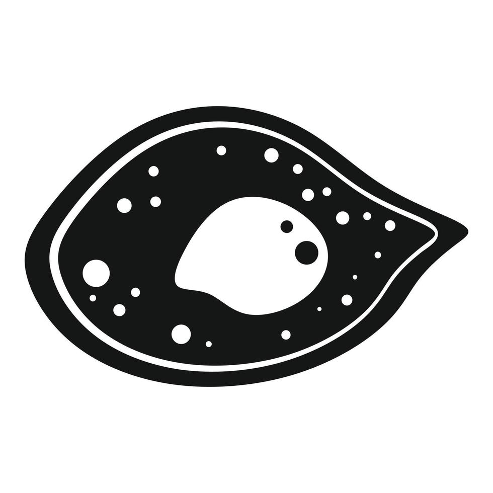 Microscope parasite icon, simple style vector