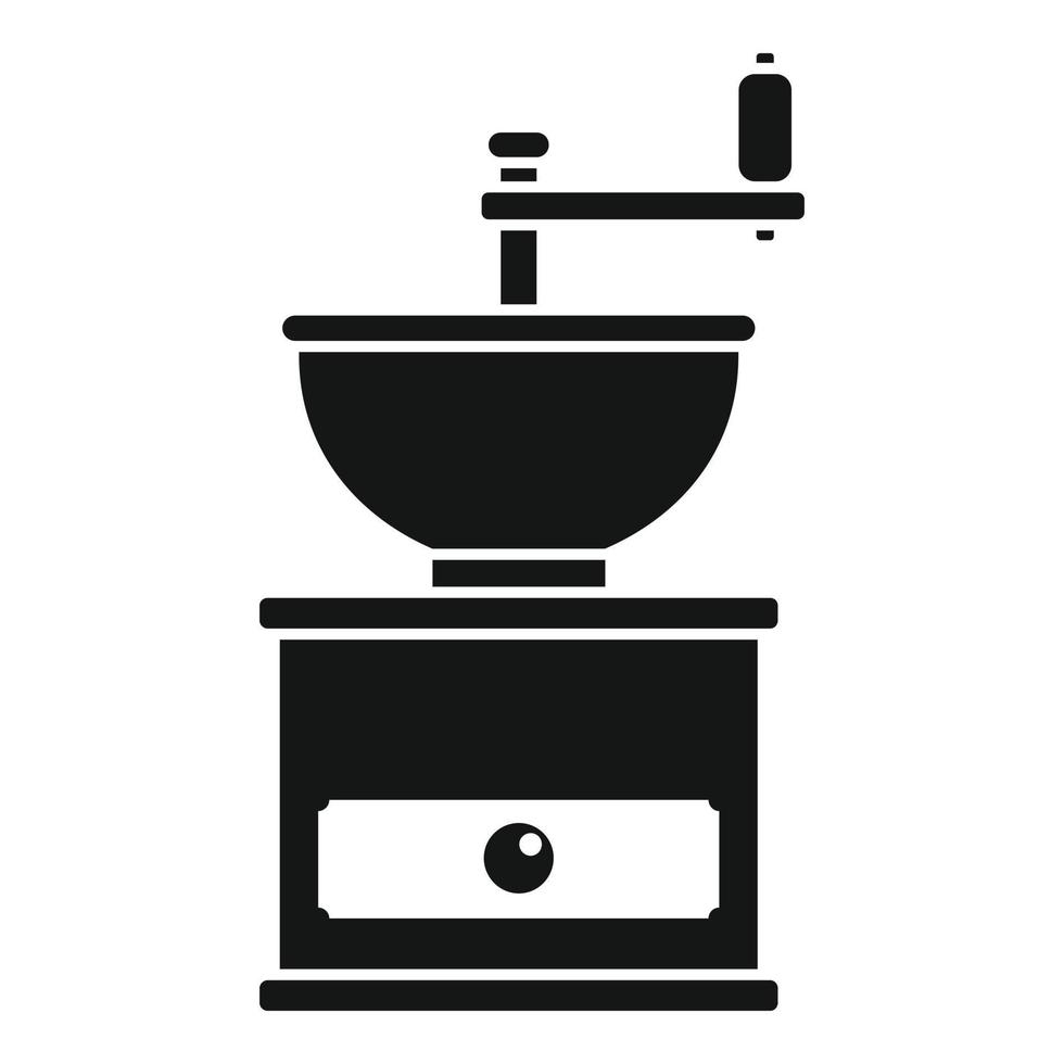 Coffee grinder icon, simple style vector