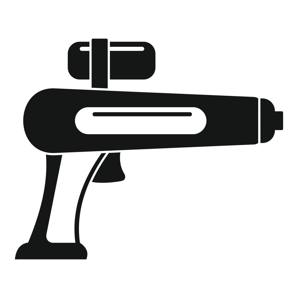 icono de pistola de agua, estilo simple vector