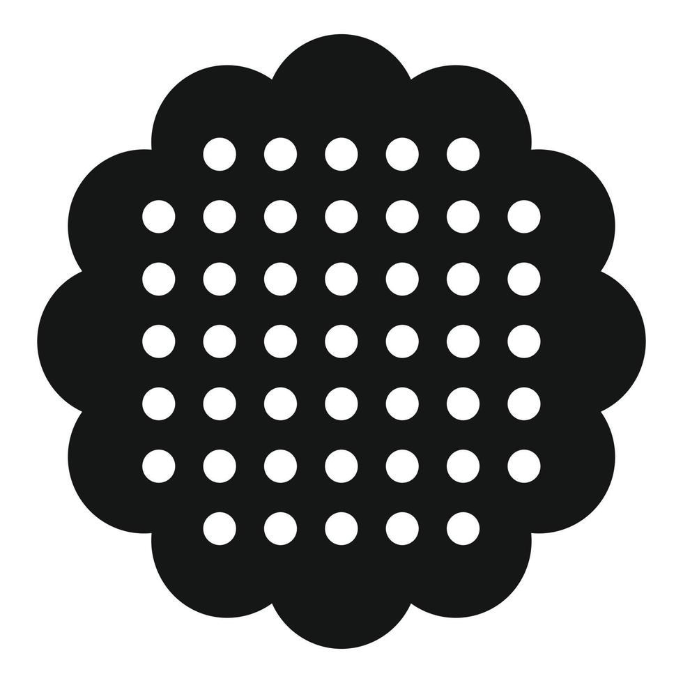 Choco biscuit icon, simple style vector
