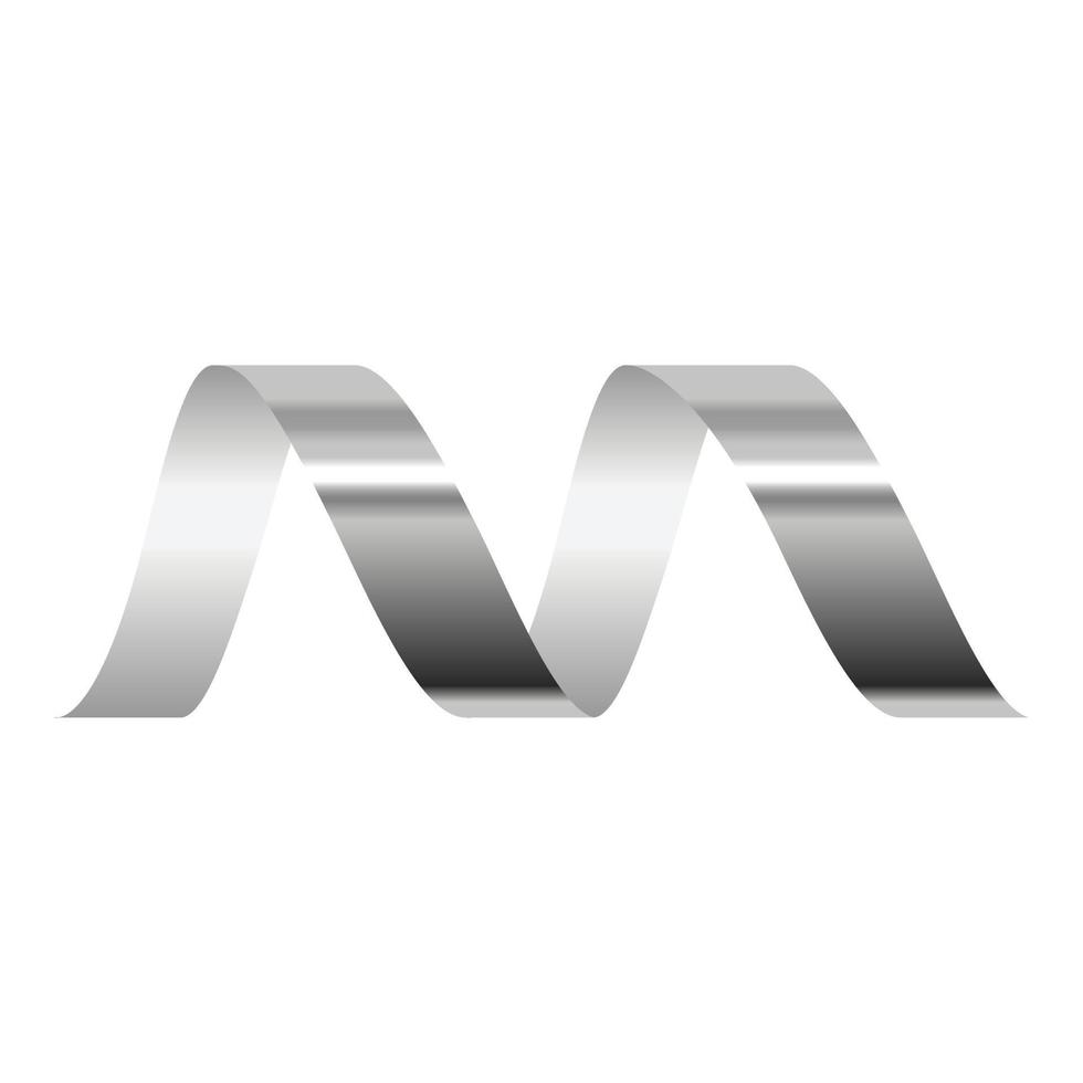 Bright serpentine icon, realistic style vector