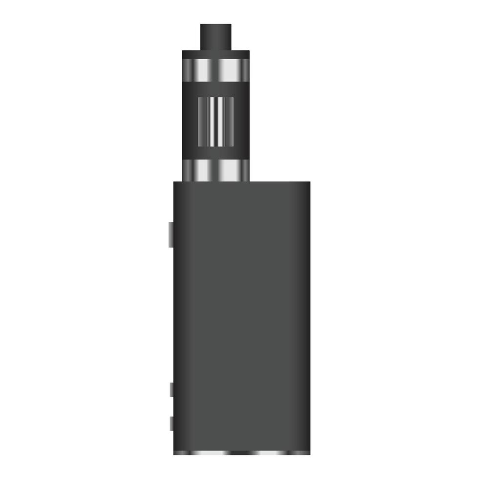 icono de vape para fumar, estilo realista vector