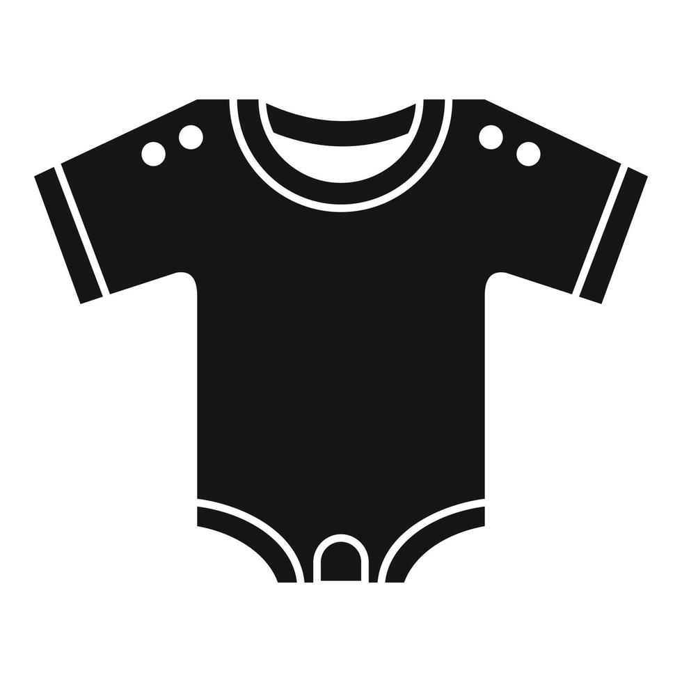 icono de ropa para niños, estilo simple vector