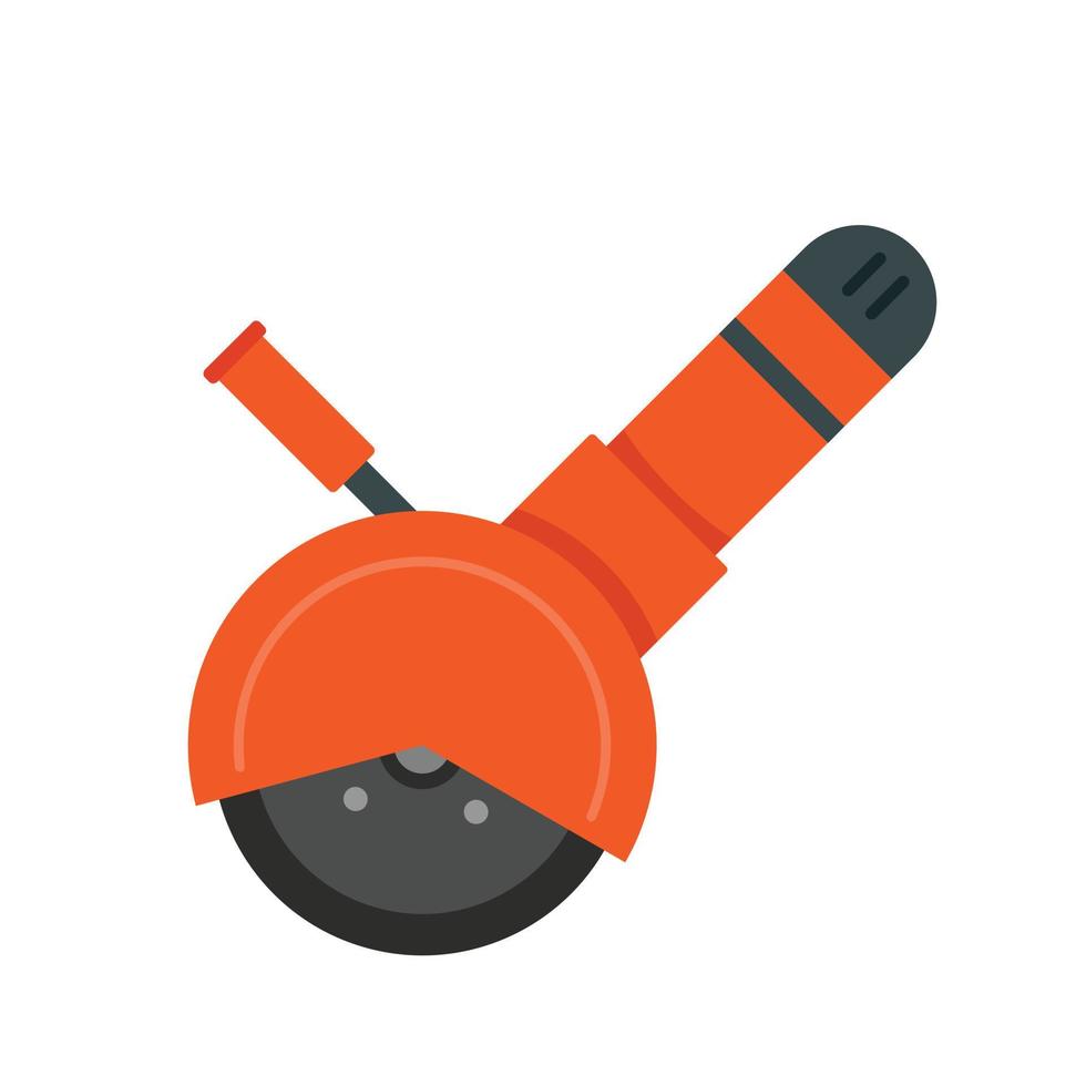 Angle grinder tool icon, flat style vector