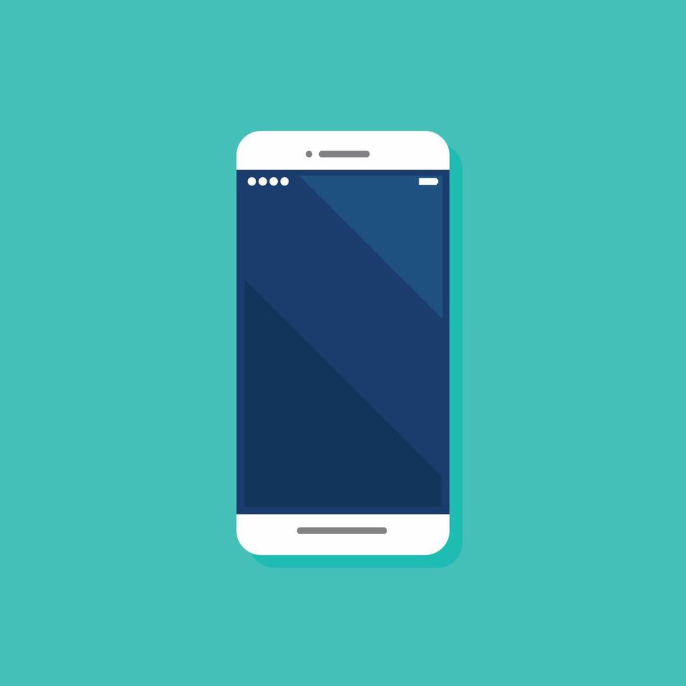 Smartphone flat icon vector