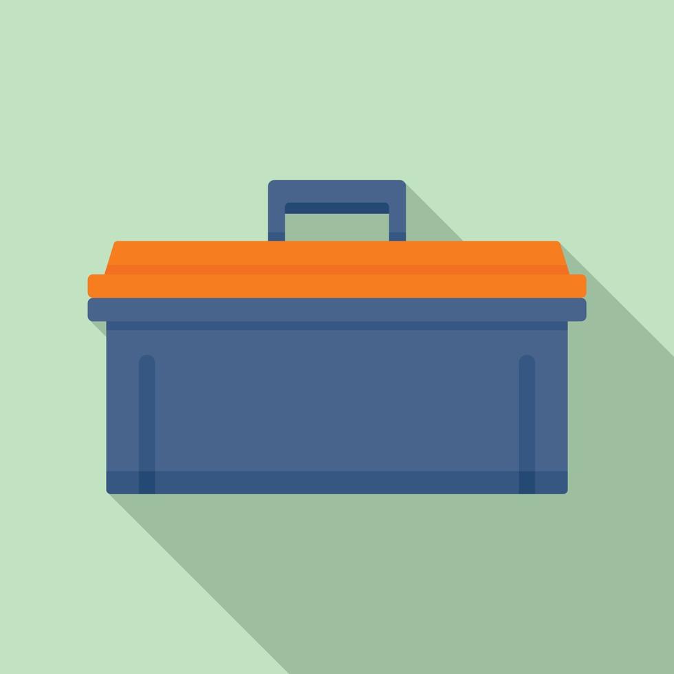 Bike tool box icon, flat style vector