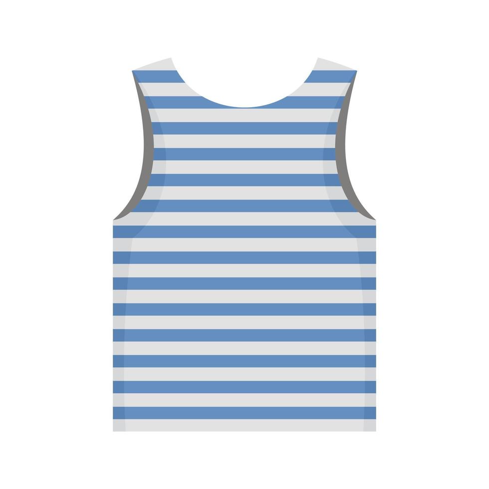 Sailor vest tshirt icon, flat style vector