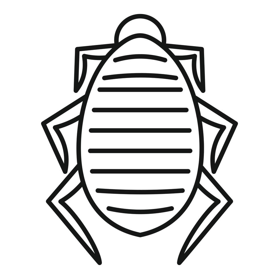 Mite icon, outline style vector