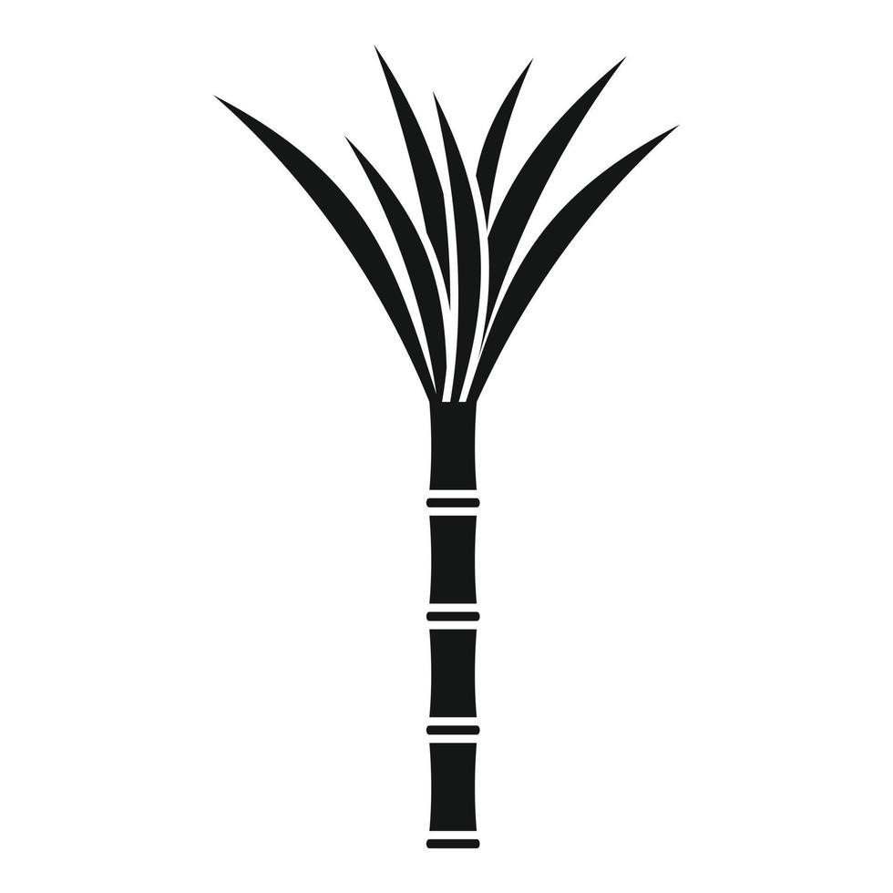 Eco plant cane icon, simple style vector