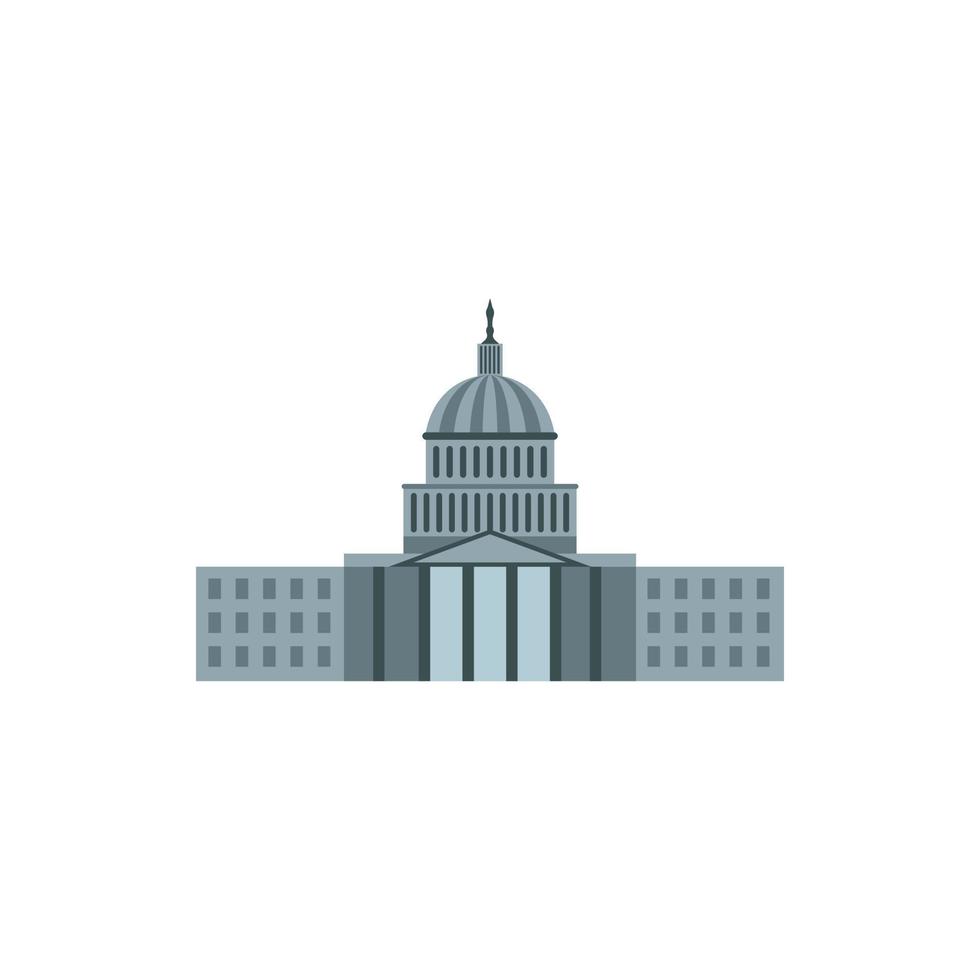 icono del capitolio de los estados unidos, estilo plano vector