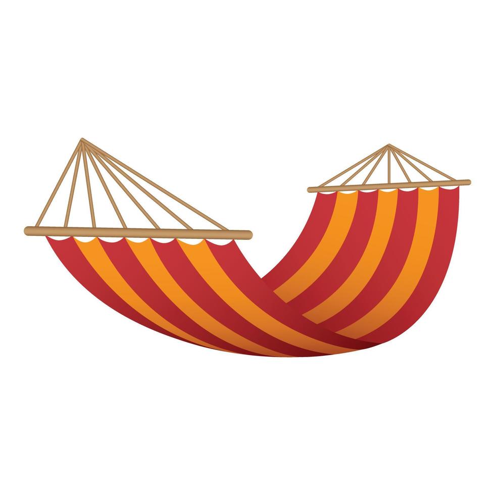 Red orange hammock icon, realistic style 14622609 Vector Art at Vecteezy