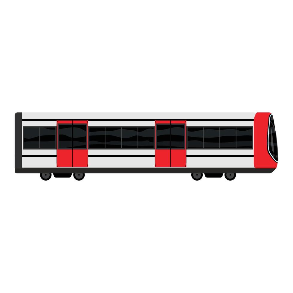 icono de tren moderno subterráneo, estilo de dibujos animados vector