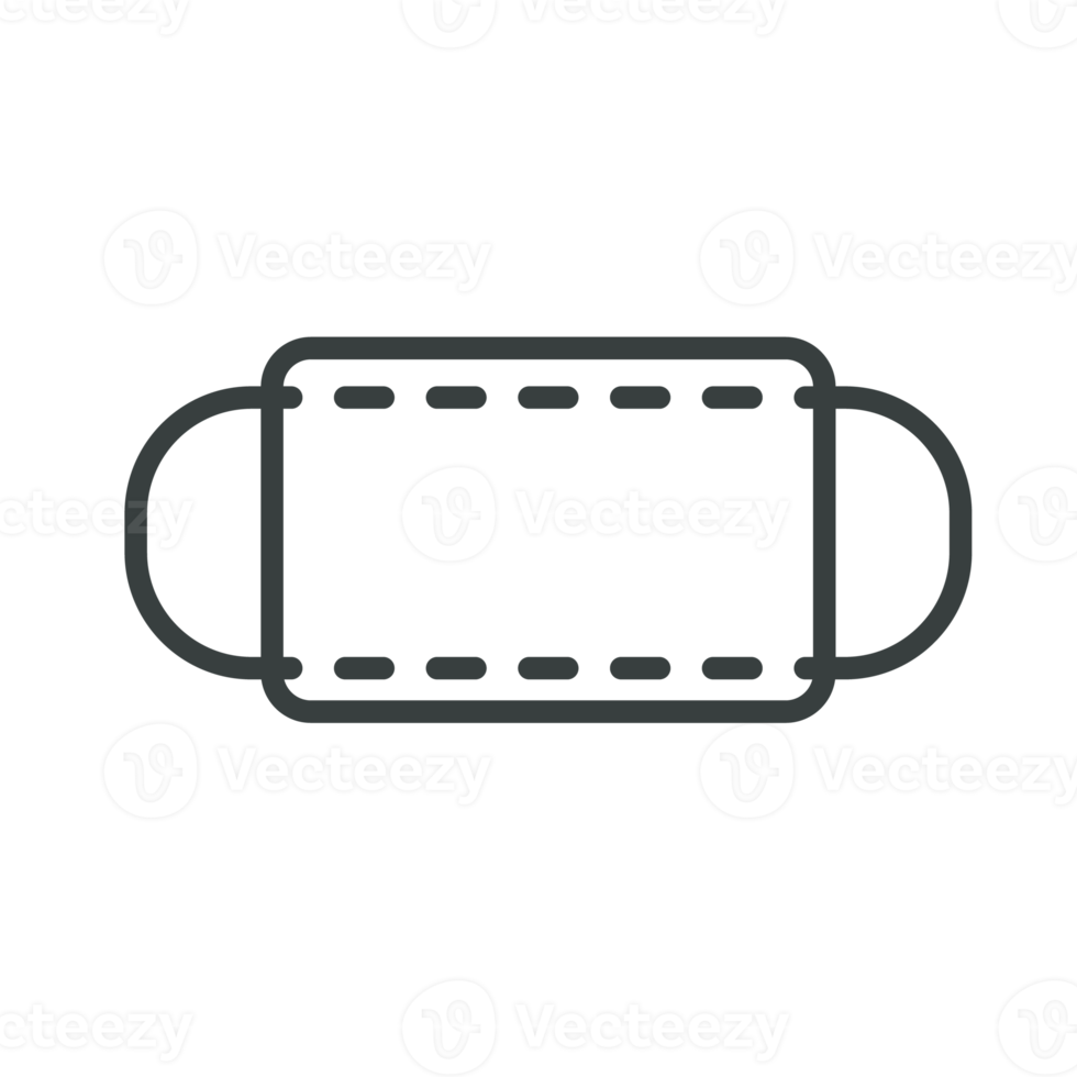 icône de masque médical à porter pour se protéger contre les virus concept de soins de santé covid-19 png