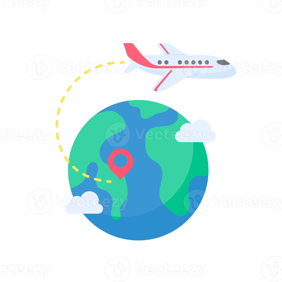 avião de passageiros voando no mapa do mundo ideias de viagens de férias png