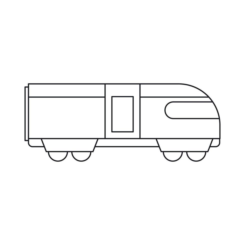 Swiss mountain train icon, outline style vector