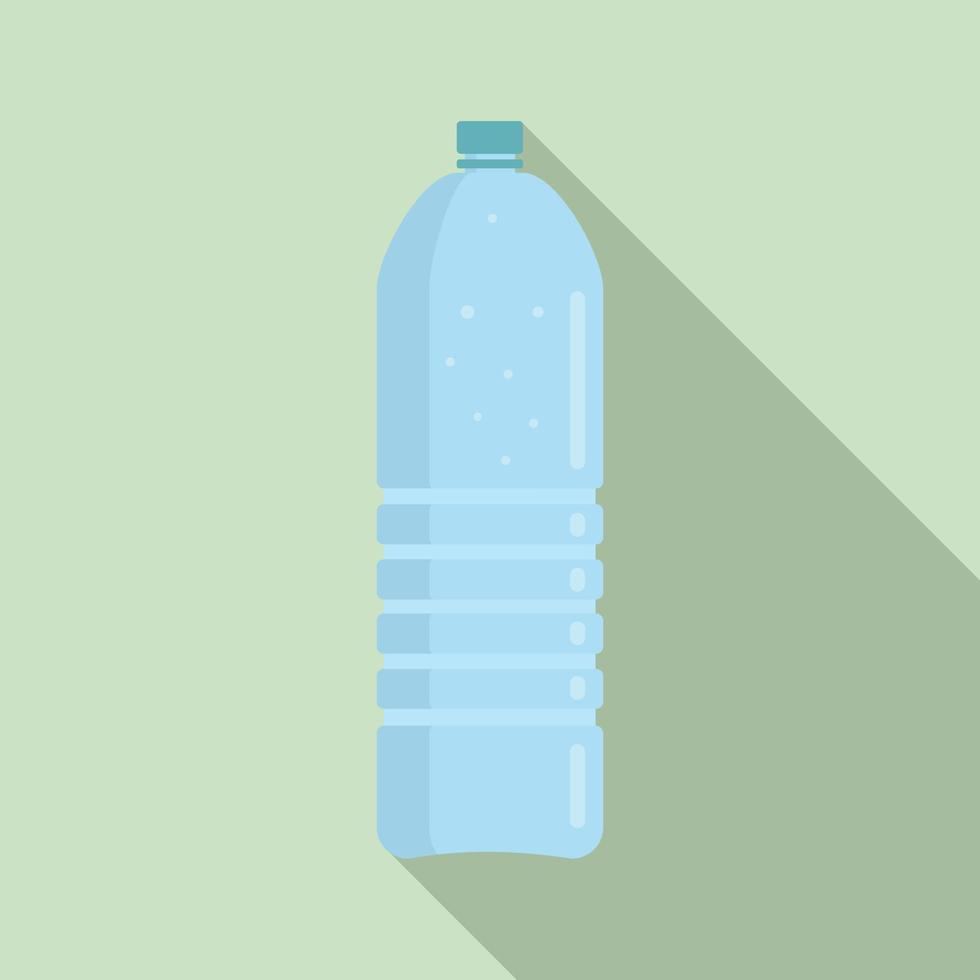 Mineral water icon, flat style vector