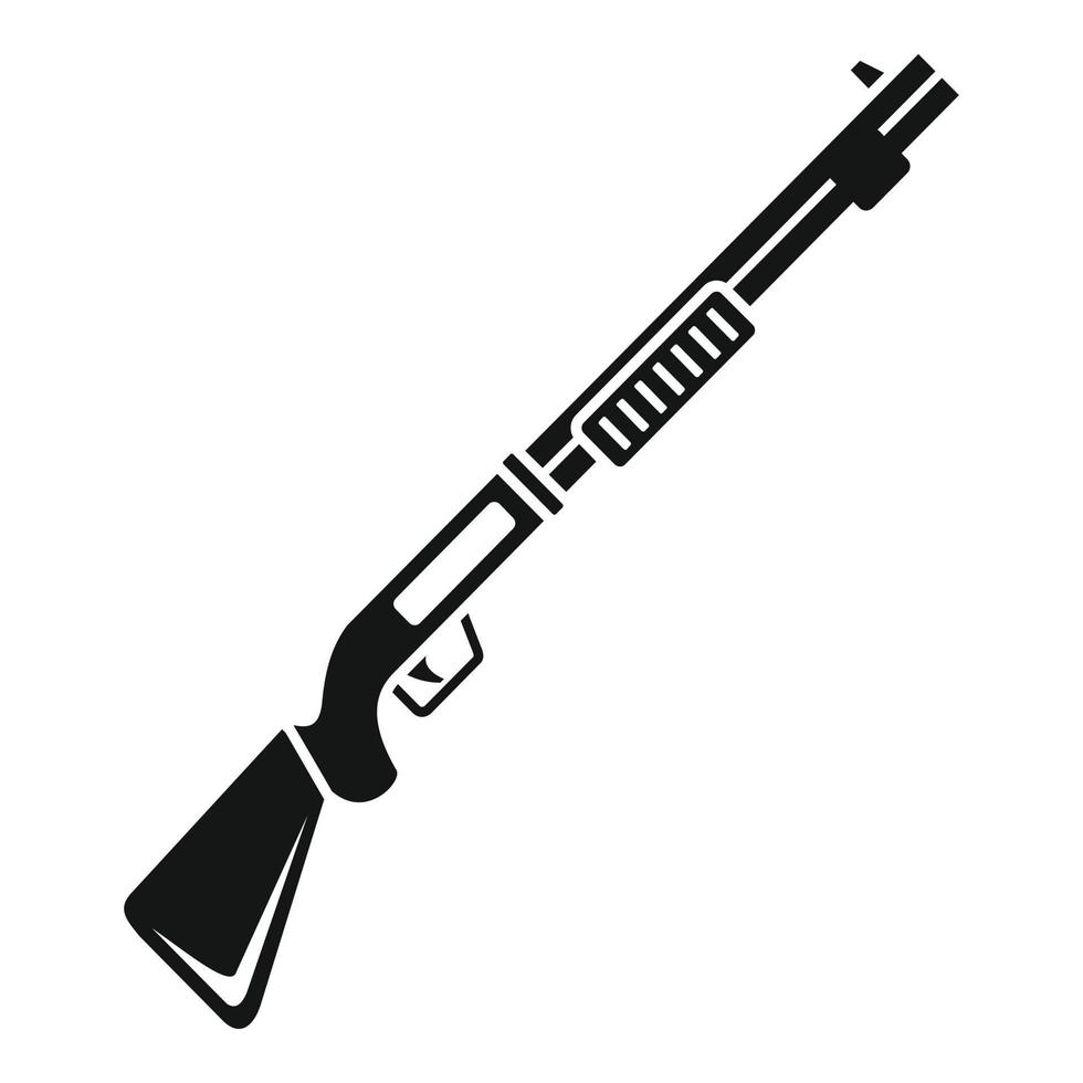icono de escopeta, estilo simple vector