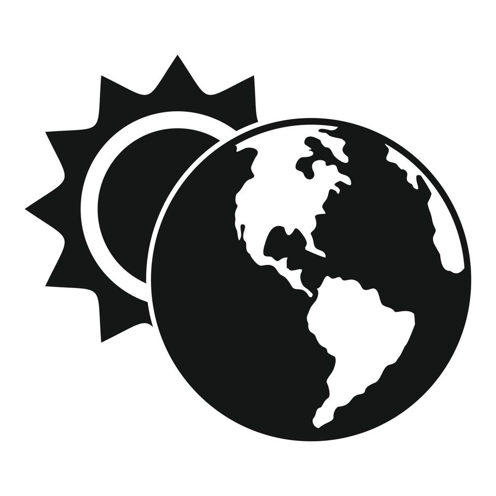 Warm global temperature icon, simple style vector