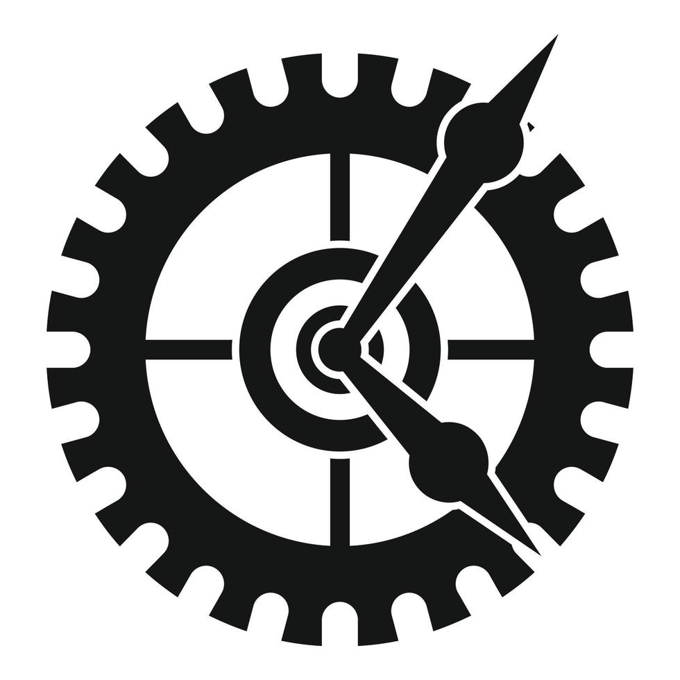 Parts watch repair icon, simple style vector