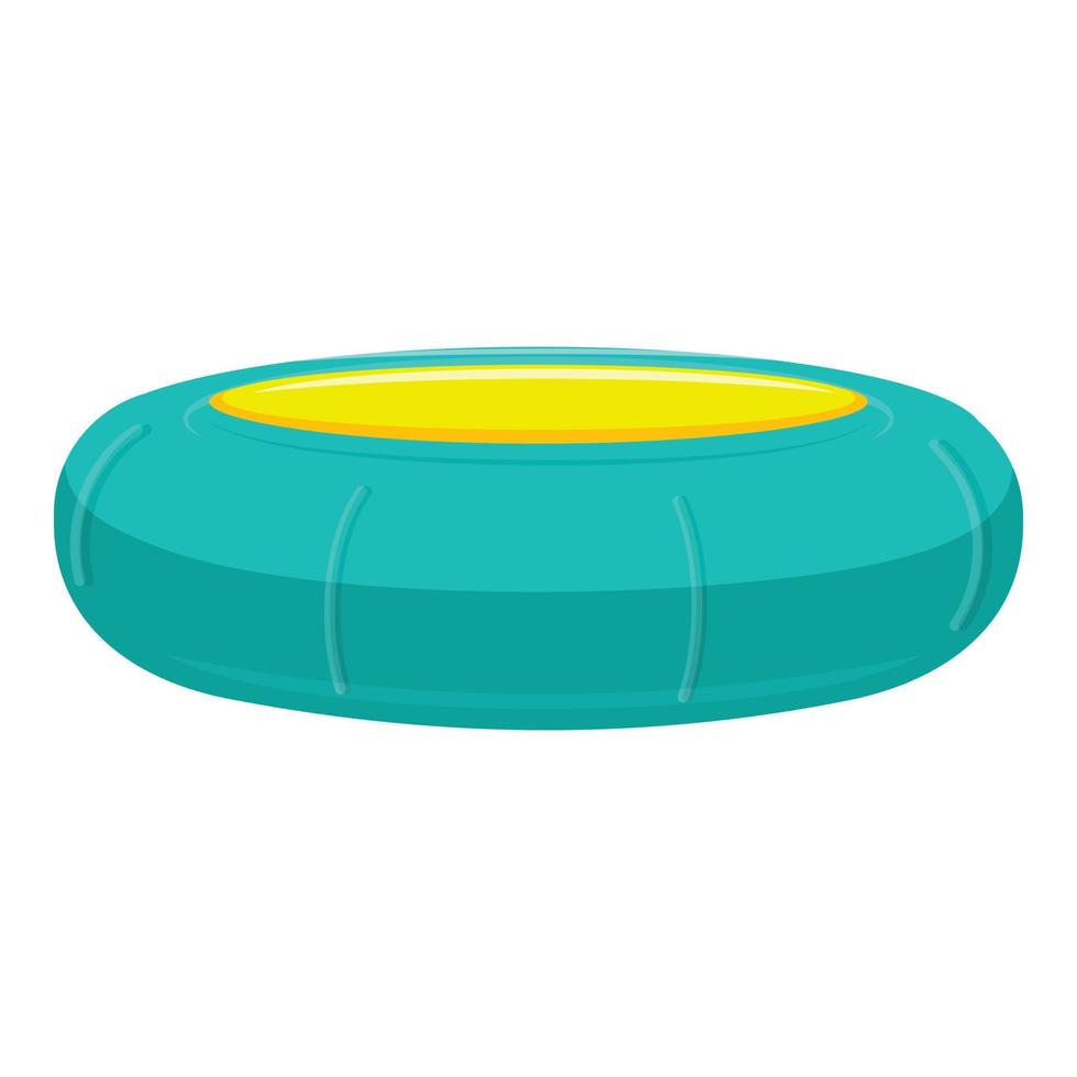 icono de trampolín del parque, estilo de dibujos animados vector