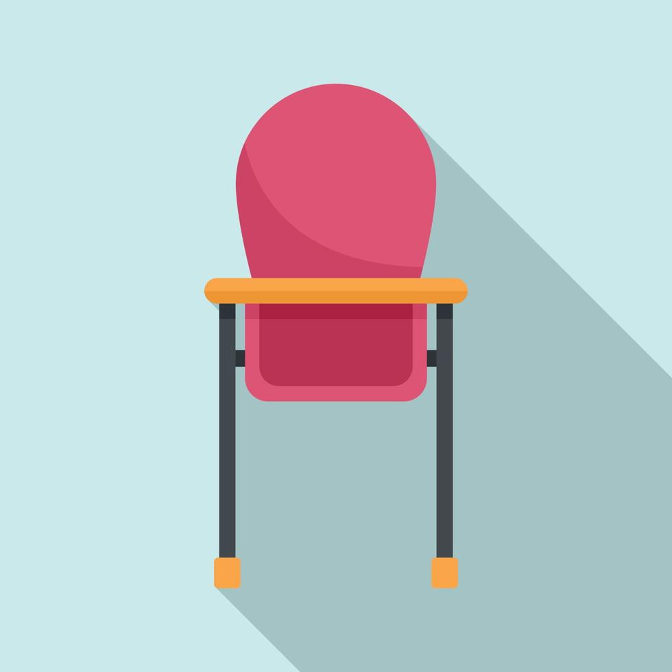 Feeding chair icon, flat style vector