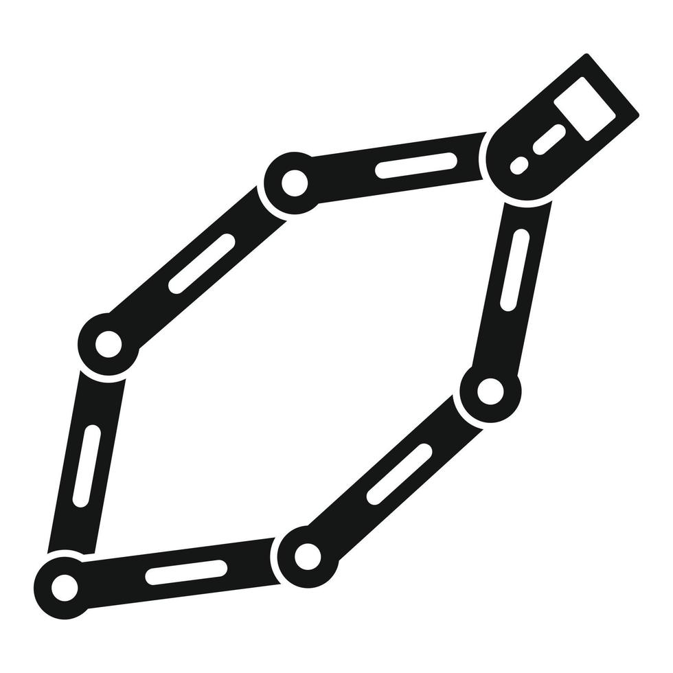 Bike chains icon, simple style vector