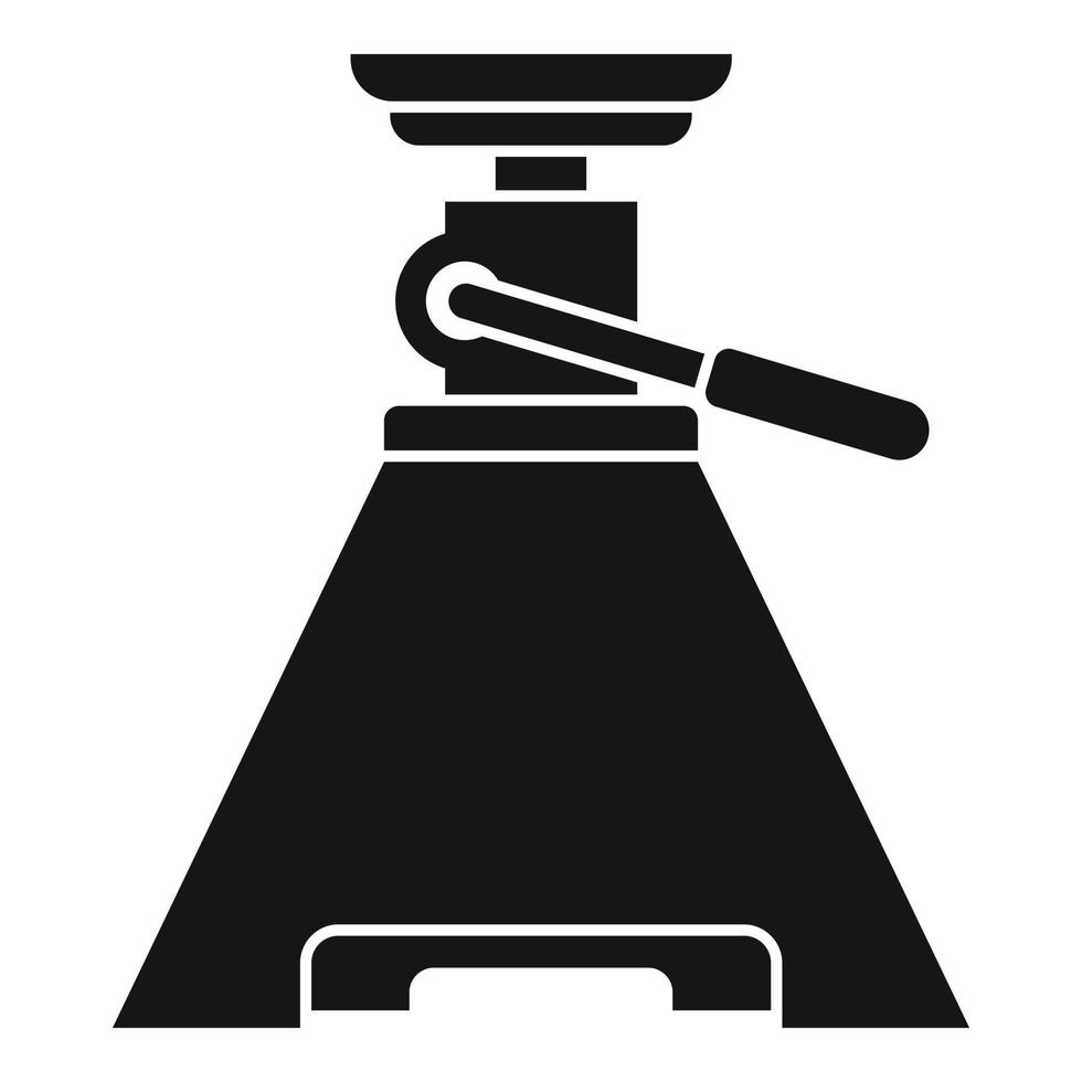 Tool jack-screw icon, simple style vector