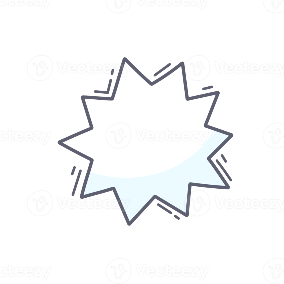 hand drawn speech bubble for chatting cartoon characters png