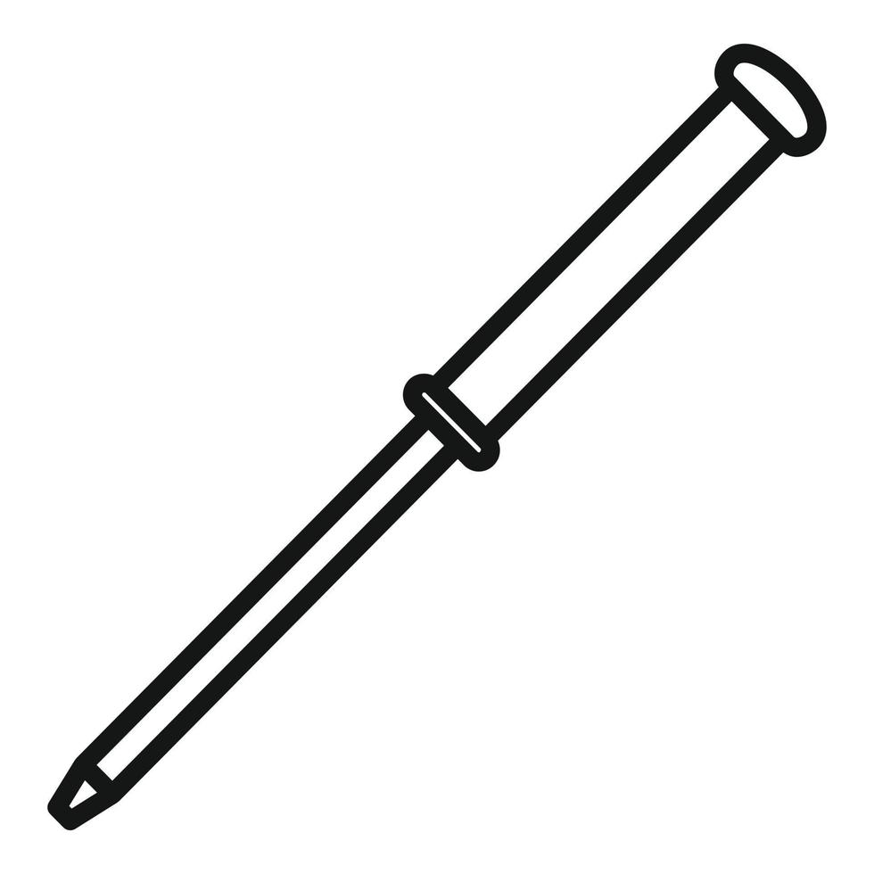 Watch repair screwdriver icon, outline style vector