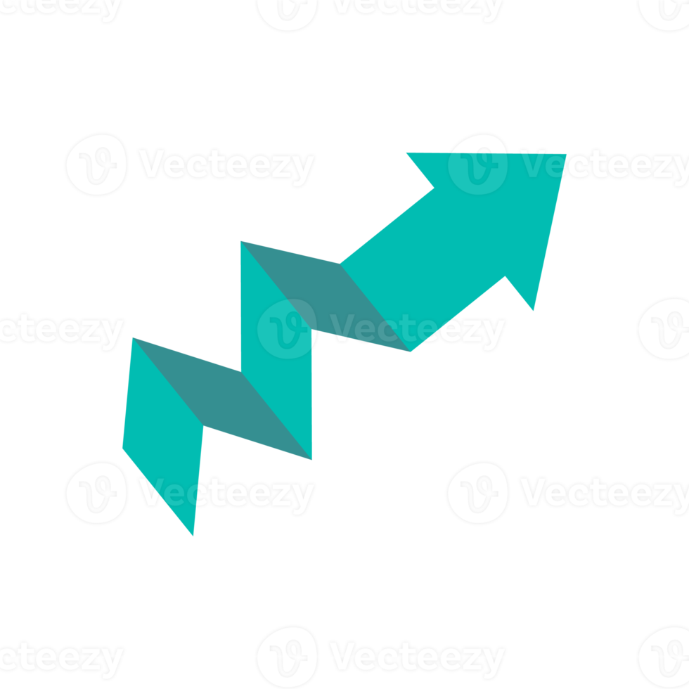 attività commerciale freccia. verde freccia puntamento su. attività commerciale finanziario crescita grafico concetto png