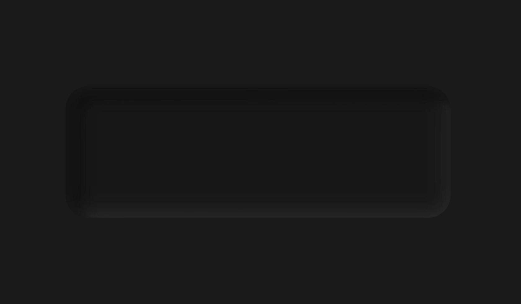 Black Neumorphism soft UI Design for Web design, Application UI and more, Blank button, Vector. vector