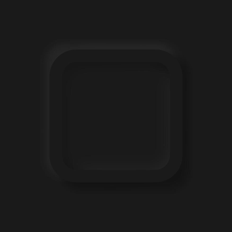 Black Neumorphism soft UI Design for Web design, Application UI and more, Blank button, Vector. vector