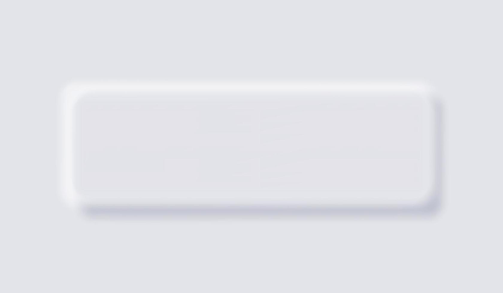 White Neumorphism soft UI Design for Web design, Application UI and more, Blank button, Vector. vector