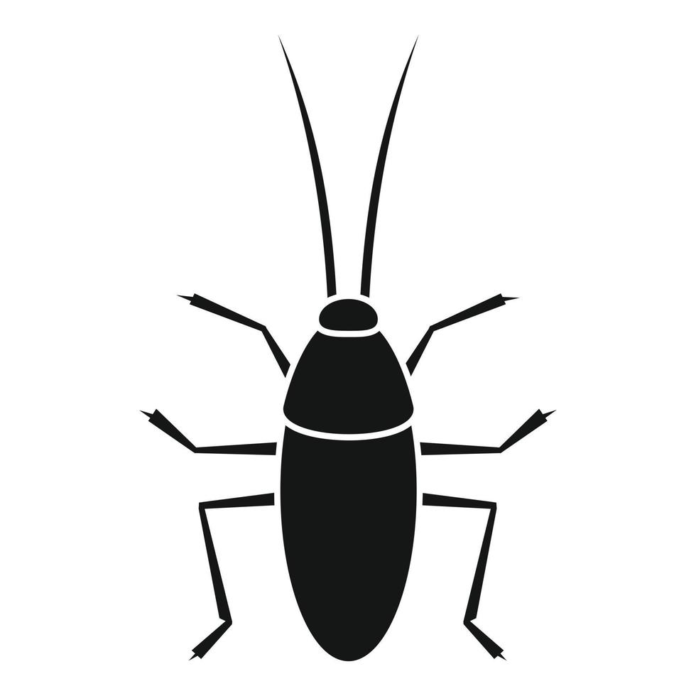 icono de cucaracha, estilo simple vector