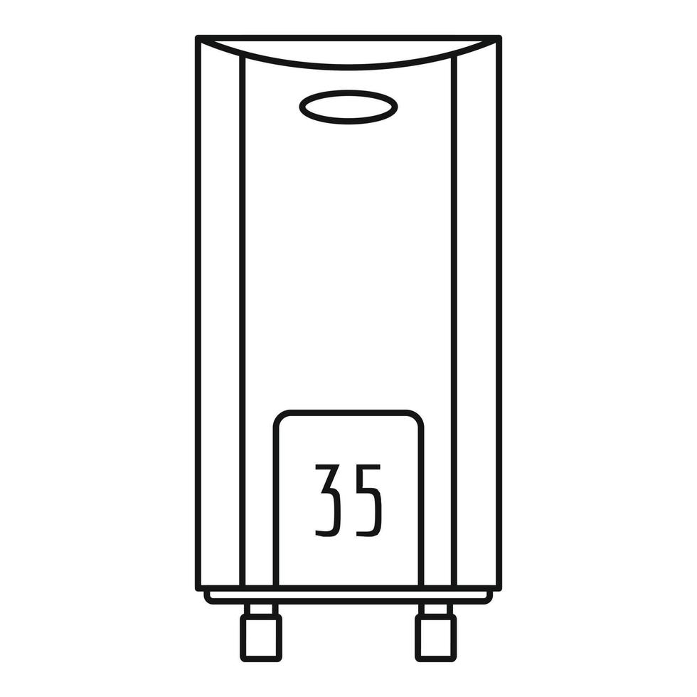 Boiler icon, outline style vector