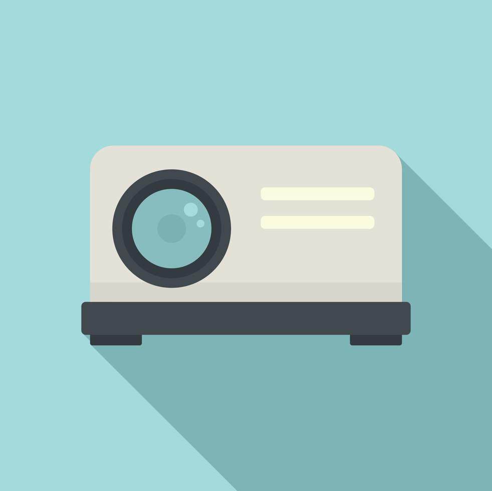 Projector icon, flat style vector