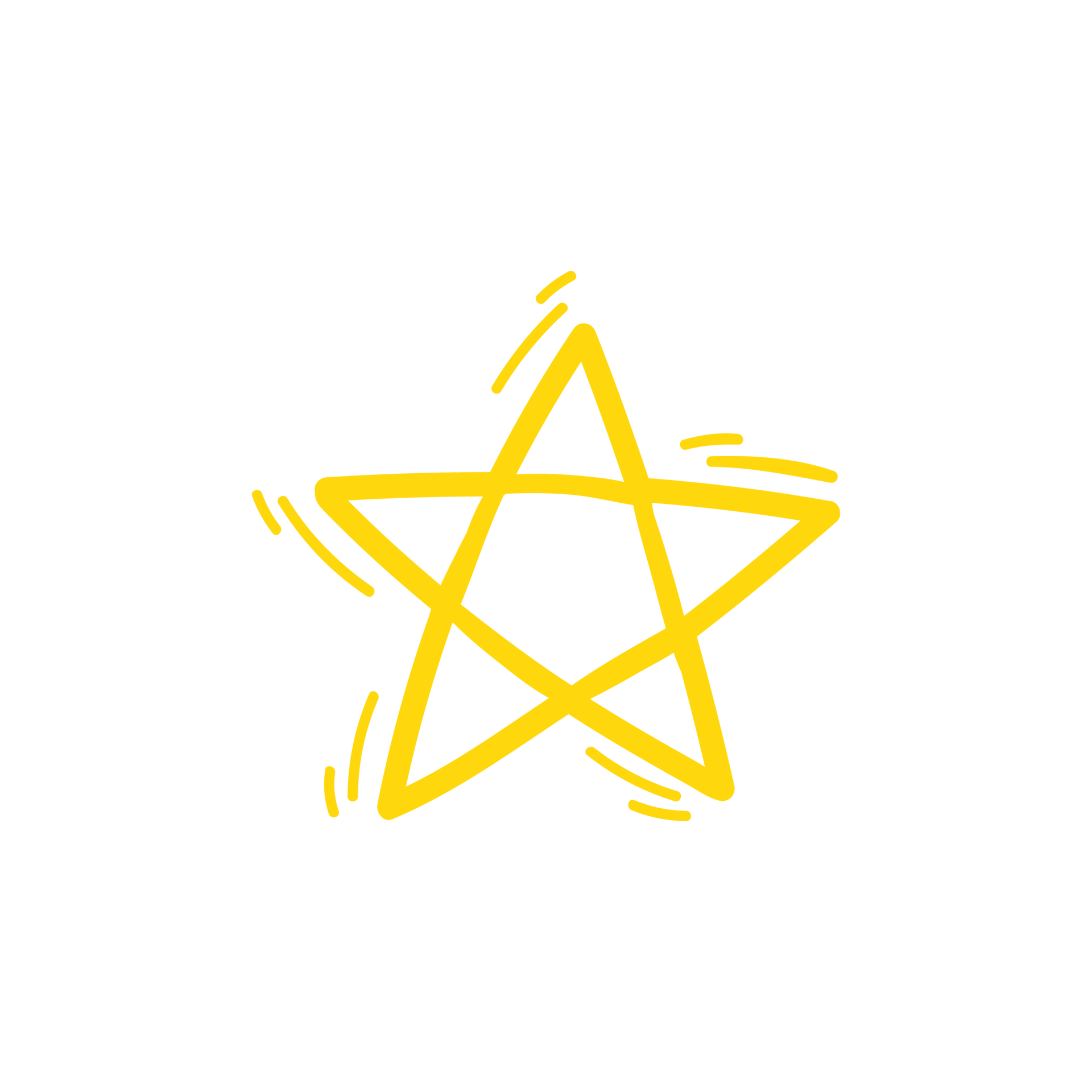 hand drawn star collection simple design 14623658 PNG