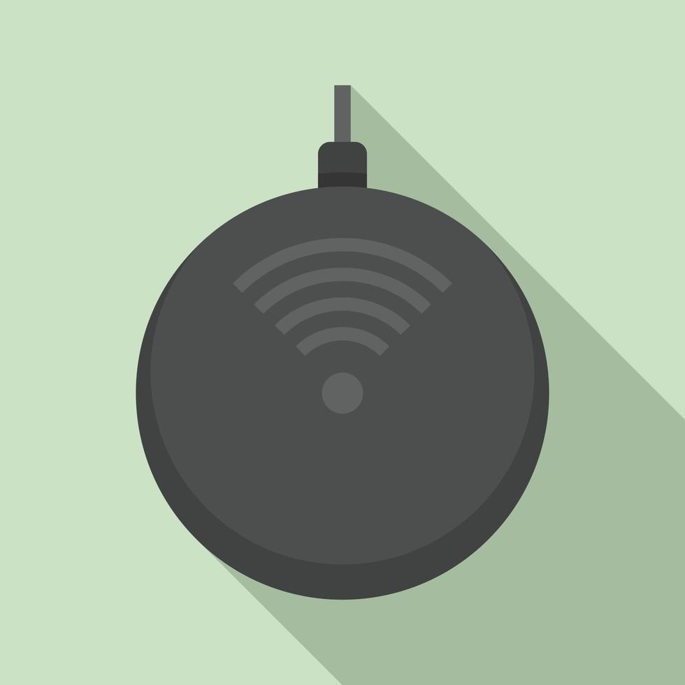 Super wireless charger icon, flat style vector