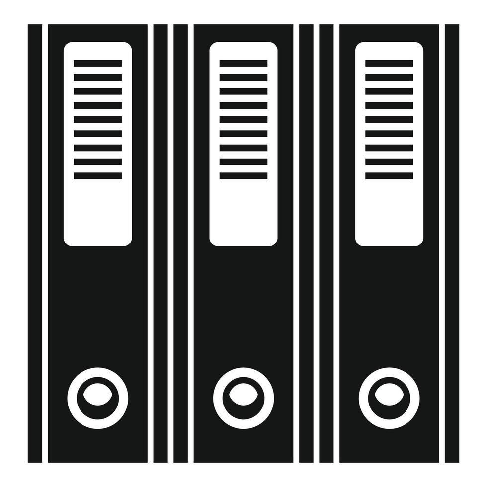Prosecutor folder icon, simple style vector