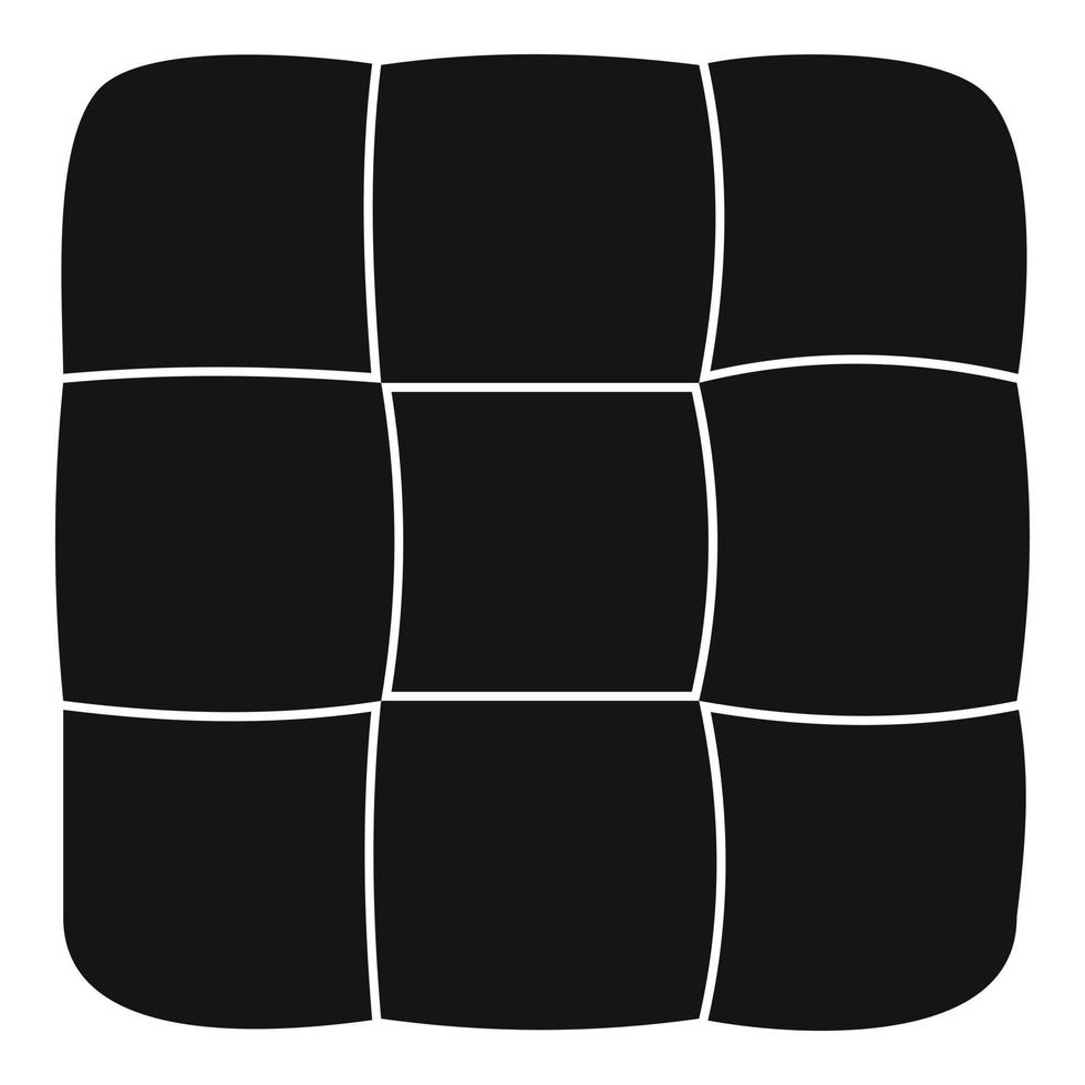 Chess cake icon, simple style vector