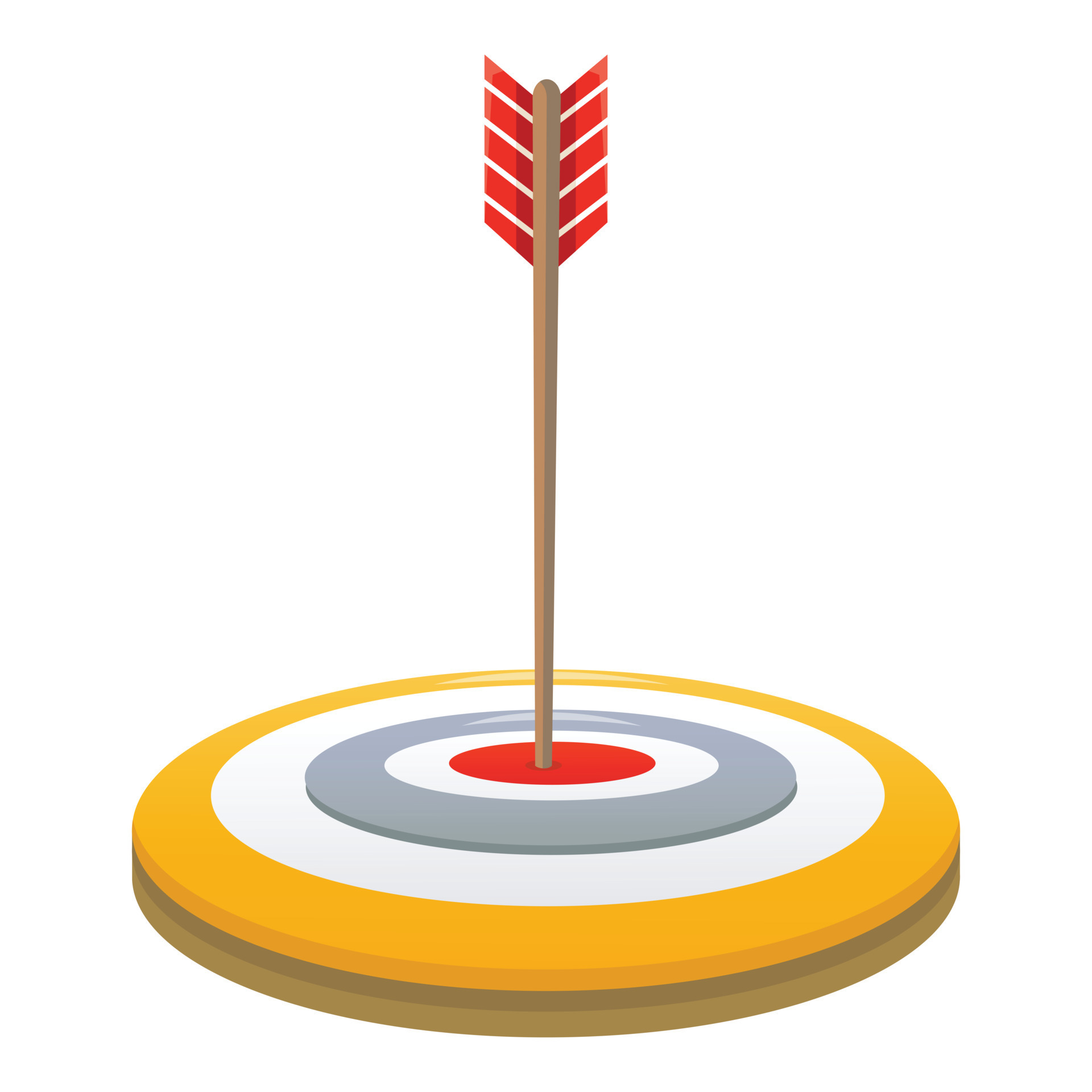 Arrow target icon, cartoon style 14624042 Vector Art at Vecteezy