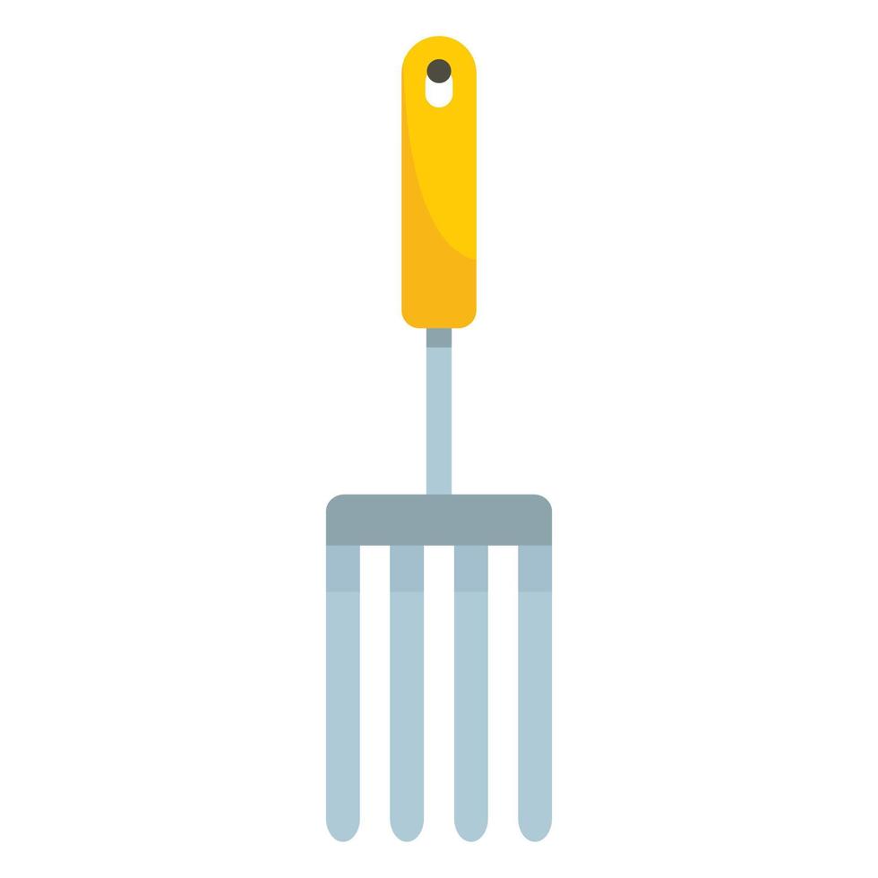 Hand rake icon, flat style vector