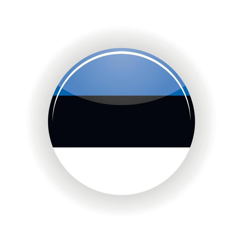 círculo de icono de estonia vector